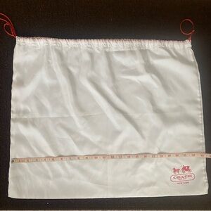 Coach White Bag with Red Logo